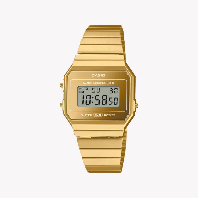 Casio Unisex Gold Stainless Steel Watch, Digital Dial | A700wevg-9adf by i-watch