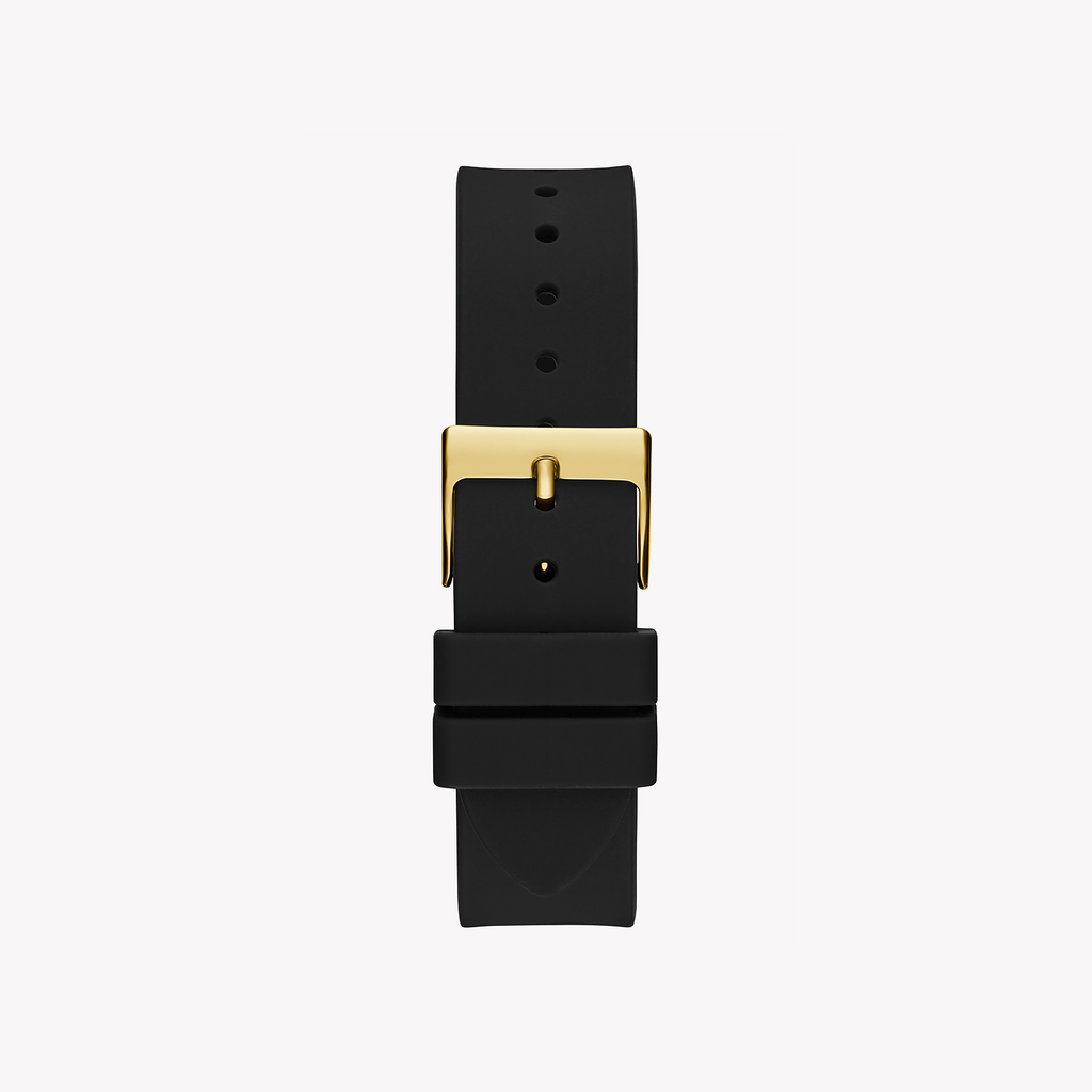 GUESS GW0536L3 GOLD RADIANCE - VIBRANT WOMEN'S WATCH WITH CHAMPAGNE DIAL & BLACK SILICONE BAND-i-Watch-3