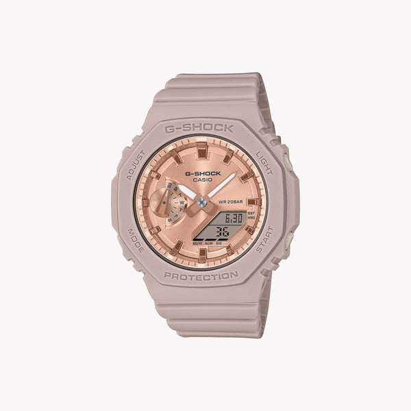 Casio Unisex Metallic Pink Resin Watch, Analog-Digital | Gma-S2100md-4aer by i-watch