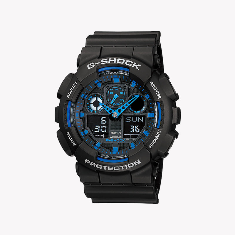 CASIO G-SHOCK GA-100-1A2ER DYNAMIC VERSATILITY - MEN'S SPORTY BLACK TIMEPIECE