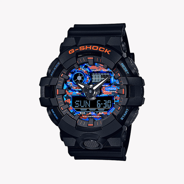 Casio G-Shock Ga-700ct-1adr - Rugged Urban Elegance Men's Watch With Black Resin Band & Digital Dial by i-watch