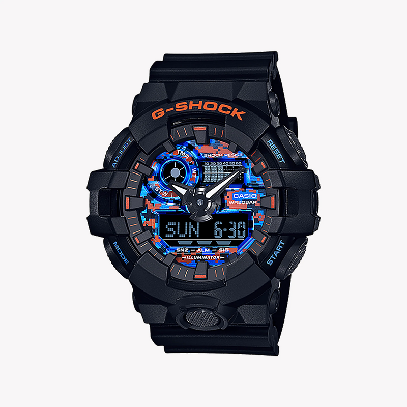Casio G-Shock Ga-700ct-1adr - Rugged Urban Elegance Men's Watch With Black Resin Band & Digital Dial by i-watch