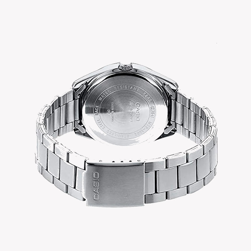 Casio Men's Silver Stainless Steel, Blue Dial | Mtp-1302pd-2avef by i-watch