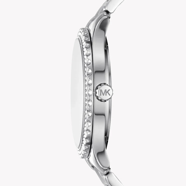 Michael Kors Women's Silver Stainless Steel, Pink Dial | Mk7298 by i-watch