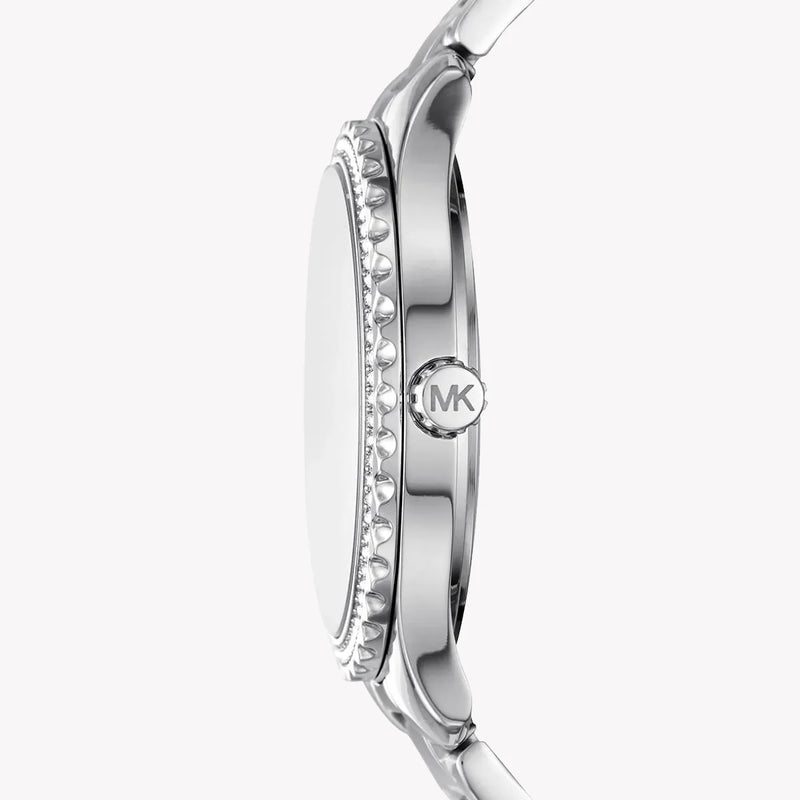 Michael Kors Women's Silver Stainless Steel, Pink Dial | Mk7298 by i-watch