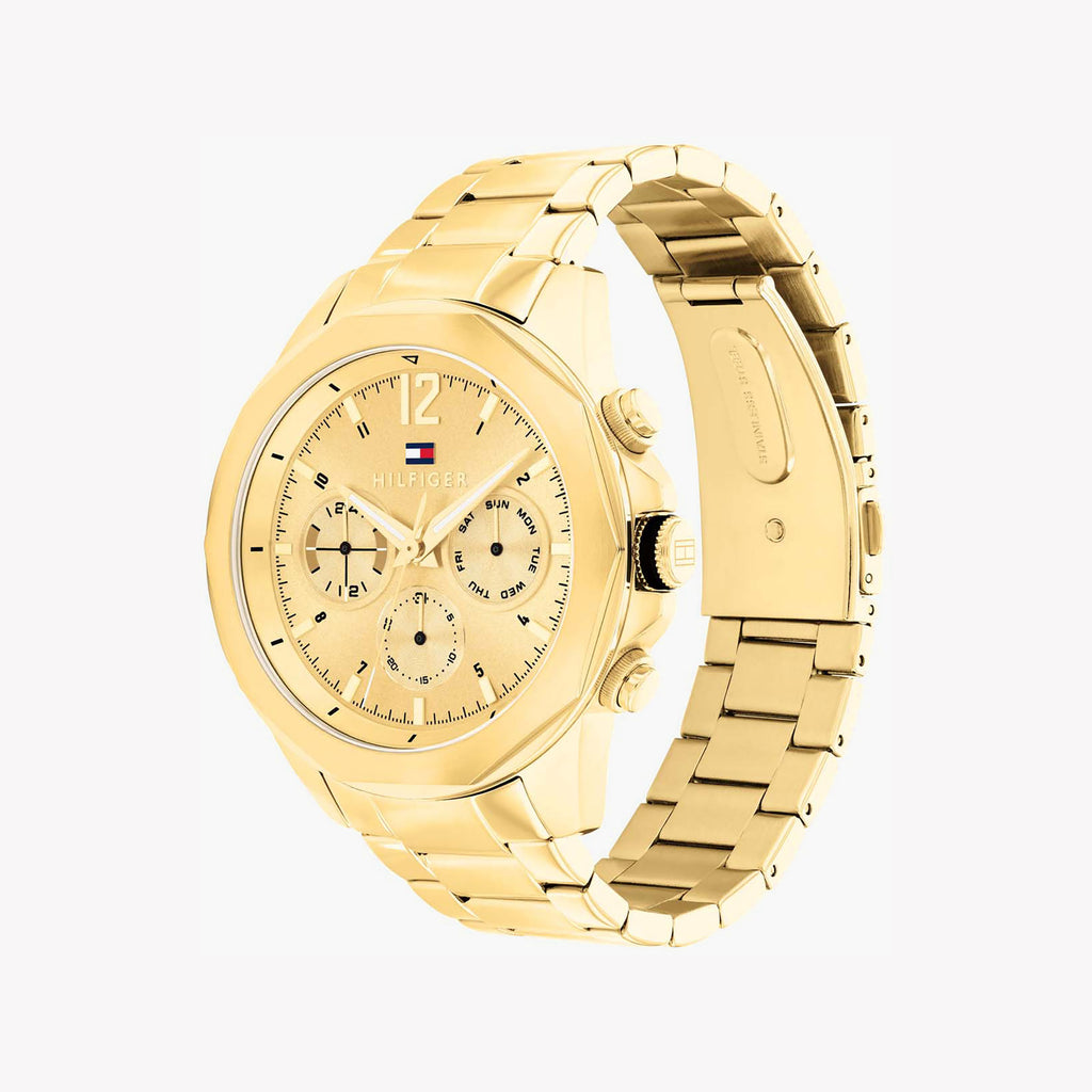 TOMMY HILFIGER GOLDEN GLORY - MEN'S 46MM STAINLESS STEEL TIMEPIECE WITH BOLD DIAL-i-Watch-2