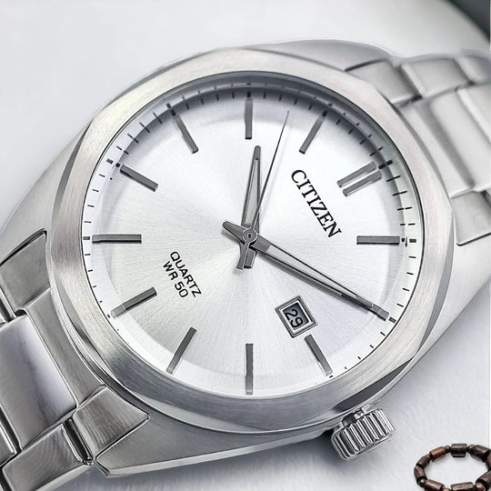 CITIZEN BI5110-54A - ELEGANCE UNLEASHED: MENS PRECISION TIMEPIECE in Silver Stainless Steel