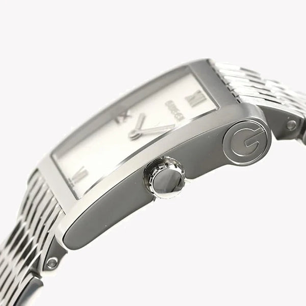 Gucci Women's Silver Stainless Steel Watch, Silver Dial | Ya086405 by i-watch