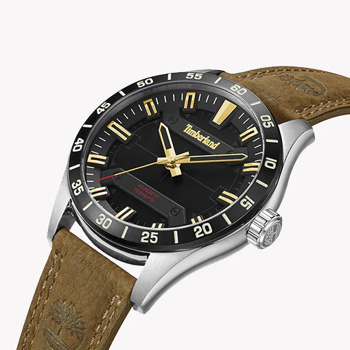 Timberland Men's Silver Watch, Black Dial | Tdwga2201201 by i-watch
