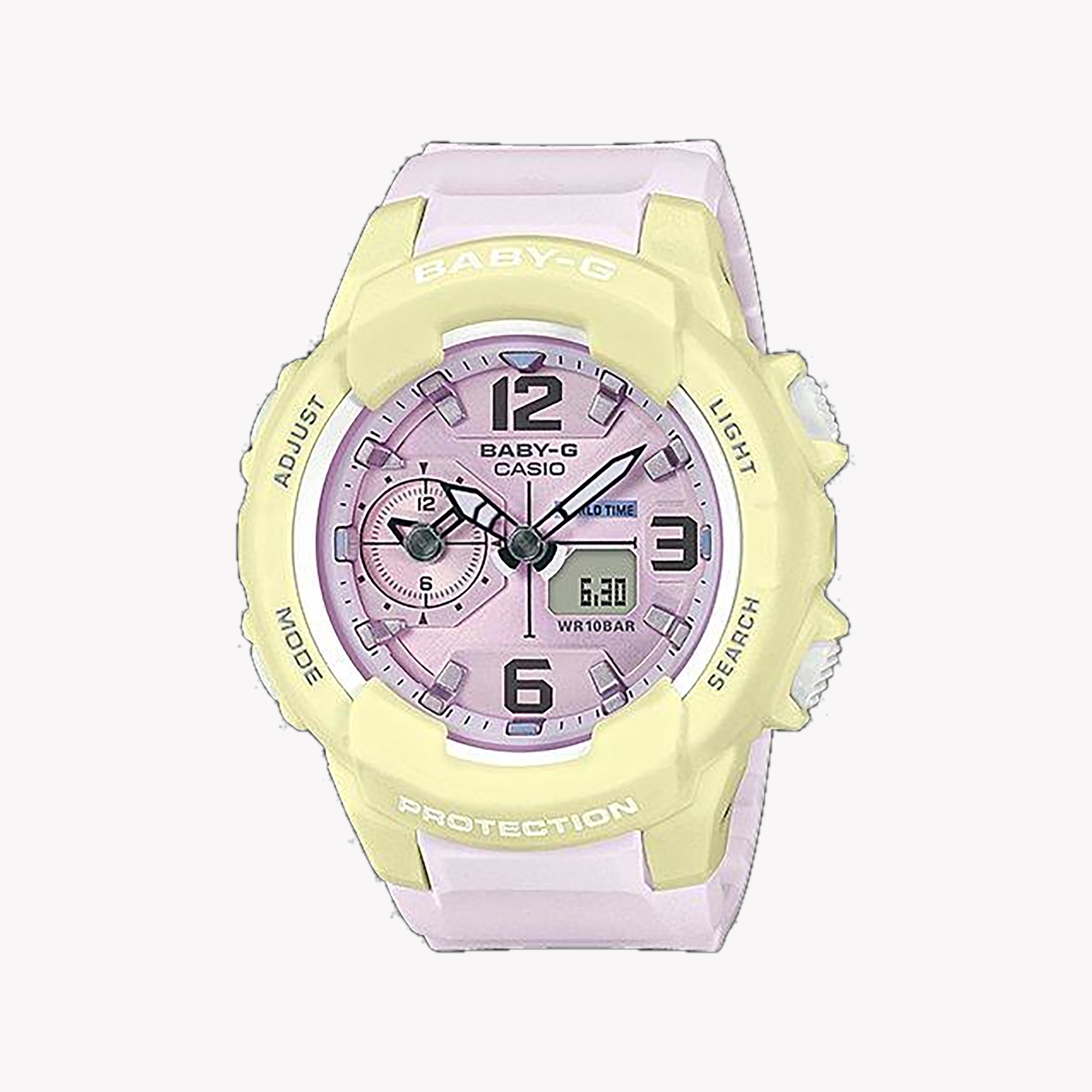 CASIO BABY-G BGA-230PC-9BDR ADVENTURE - PINK CHARM & FUNCTIONALITY Women's Watch with white resin band and chic pink dial