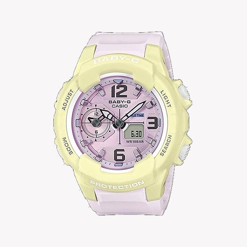 Casio Baby-G Bga-230pc-9bdr Adventure - Pink Charm & Functionality Women's Watch With White Resin BAnd and Chic Pink Dial by i-watch