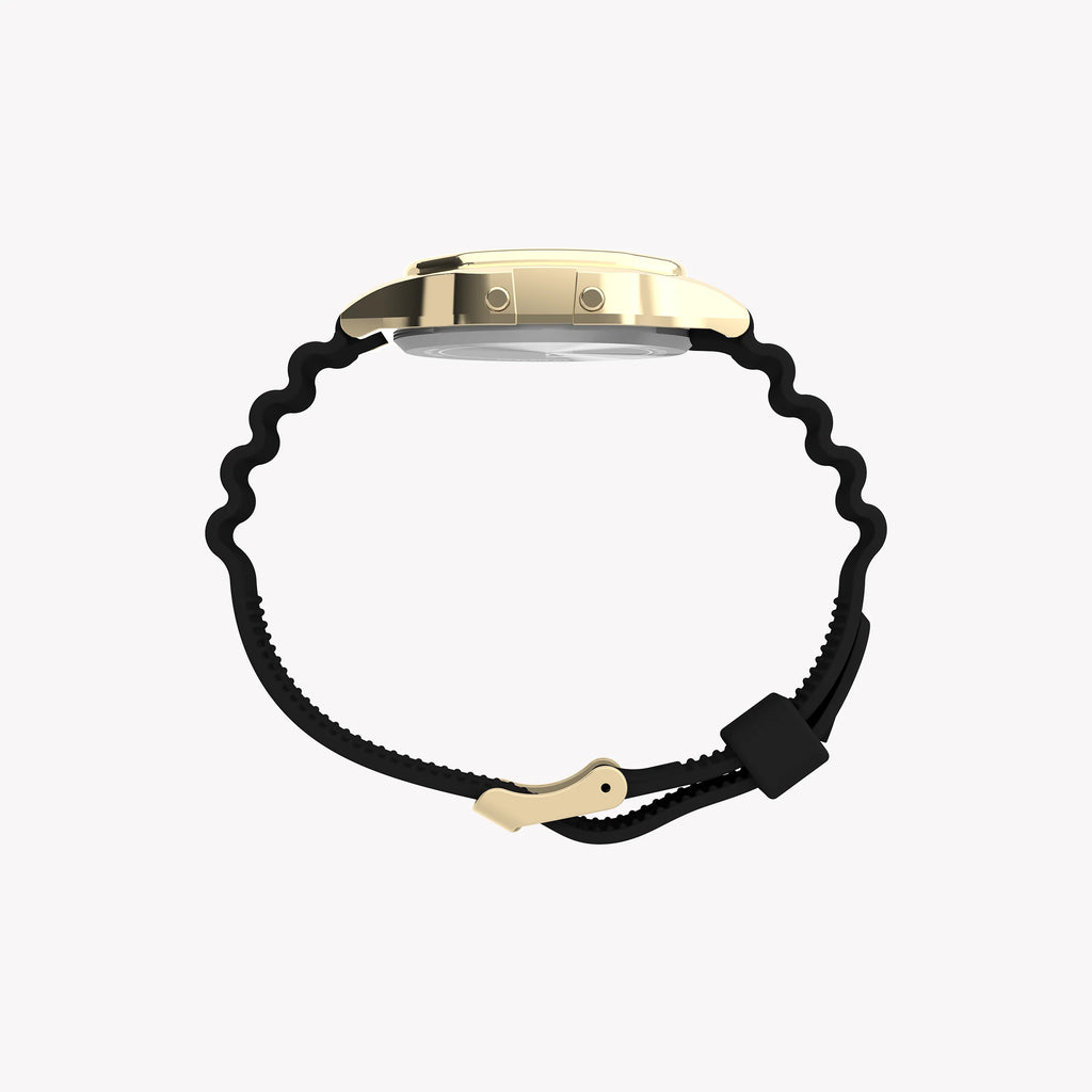 TIMEX T80 GOLD TONE & BLACK LENS - RETRO REIMAGINED UNISEX WATCH WITH RESIN STRAP-i-Watch-5
