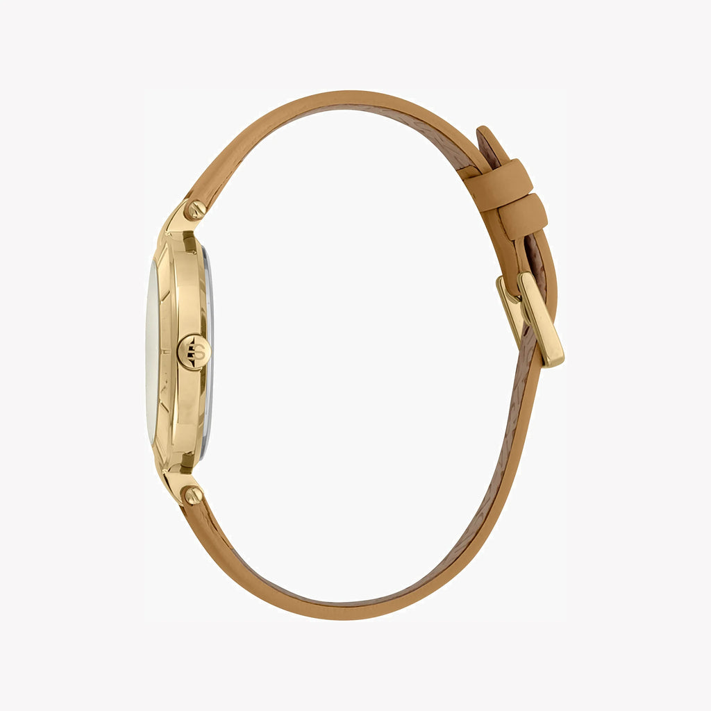 ESPRIT Women's Watch with Silver Stainless Steel Case and Brown Leather Band-i-Watch-2