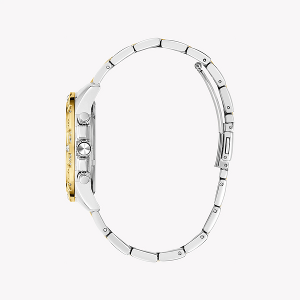 Guess Women's Gold/Silver Watch, White Dial | Gw0771l3 by i-watch