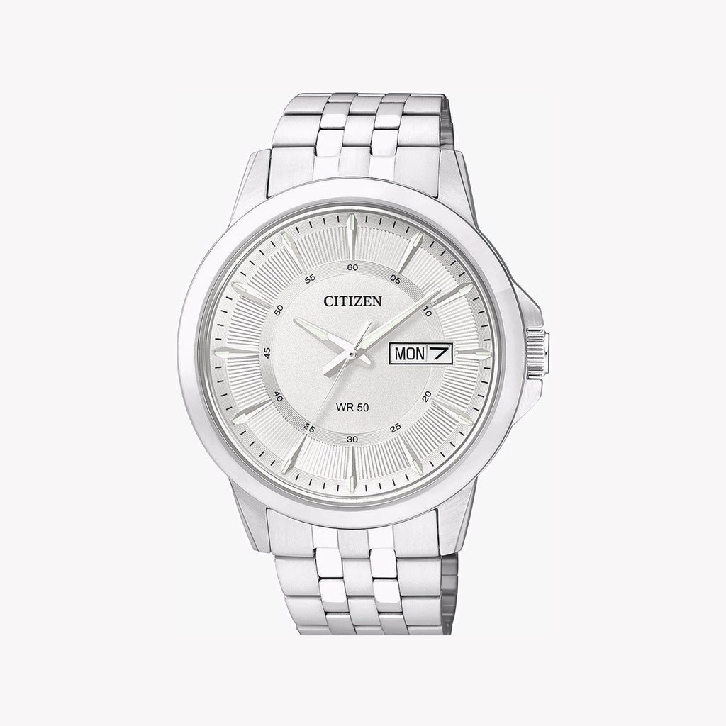 CITIZEN BF2011-51A - ELEGANT RELIABILITY FOR MODERN MEN - QUARTZ TIMEPIECE IN SILVER