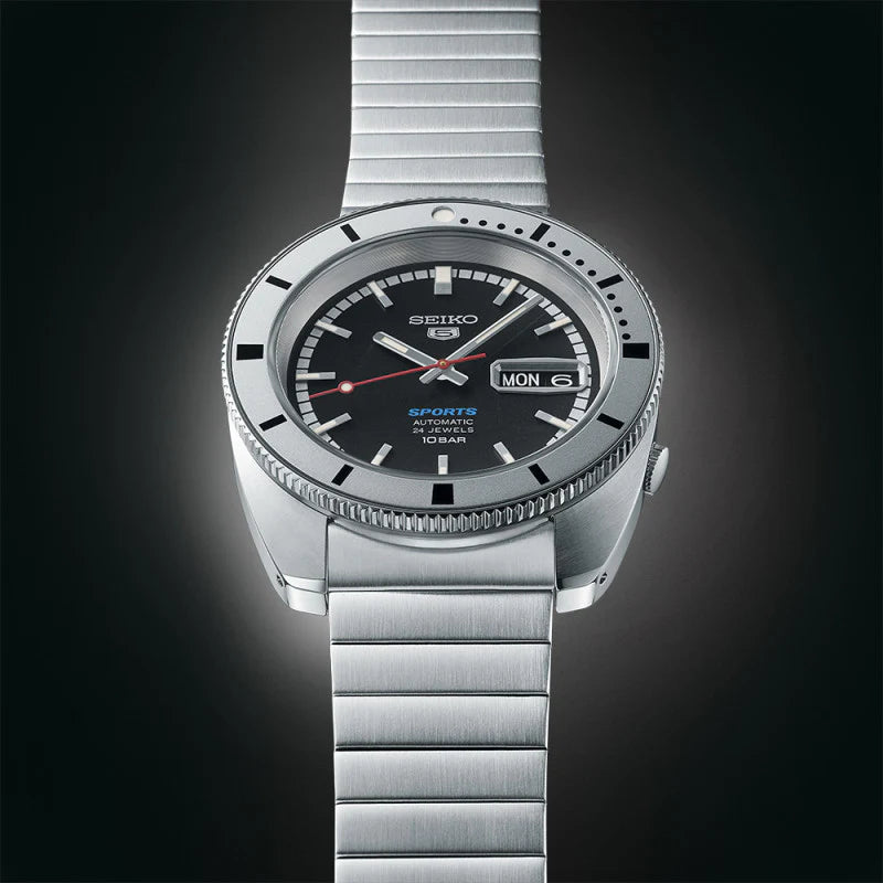 Seiko Men's Stainless Steel Watch, Black Dial | Srpl05k1 by i-watch