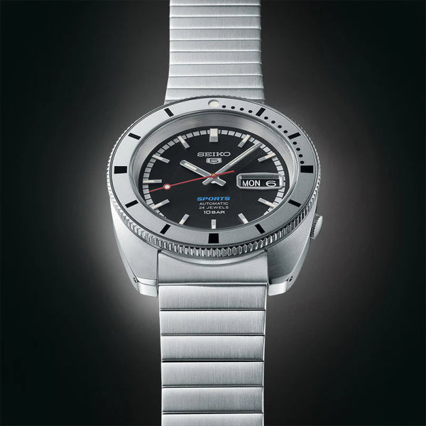 Seiko Men's Stainless Steel Watch, Black Dial | Srpl05k1 by i-watch