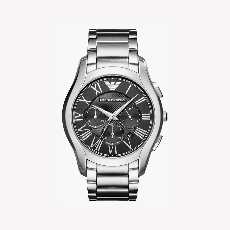 Emporio Armani Men's Silver Stainless Steel Watch, Black Dial | Ar11083 by i-watch