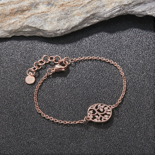 Zink Women's Rose Gold Stainless Steel Bracelet | Zfbr010rgs