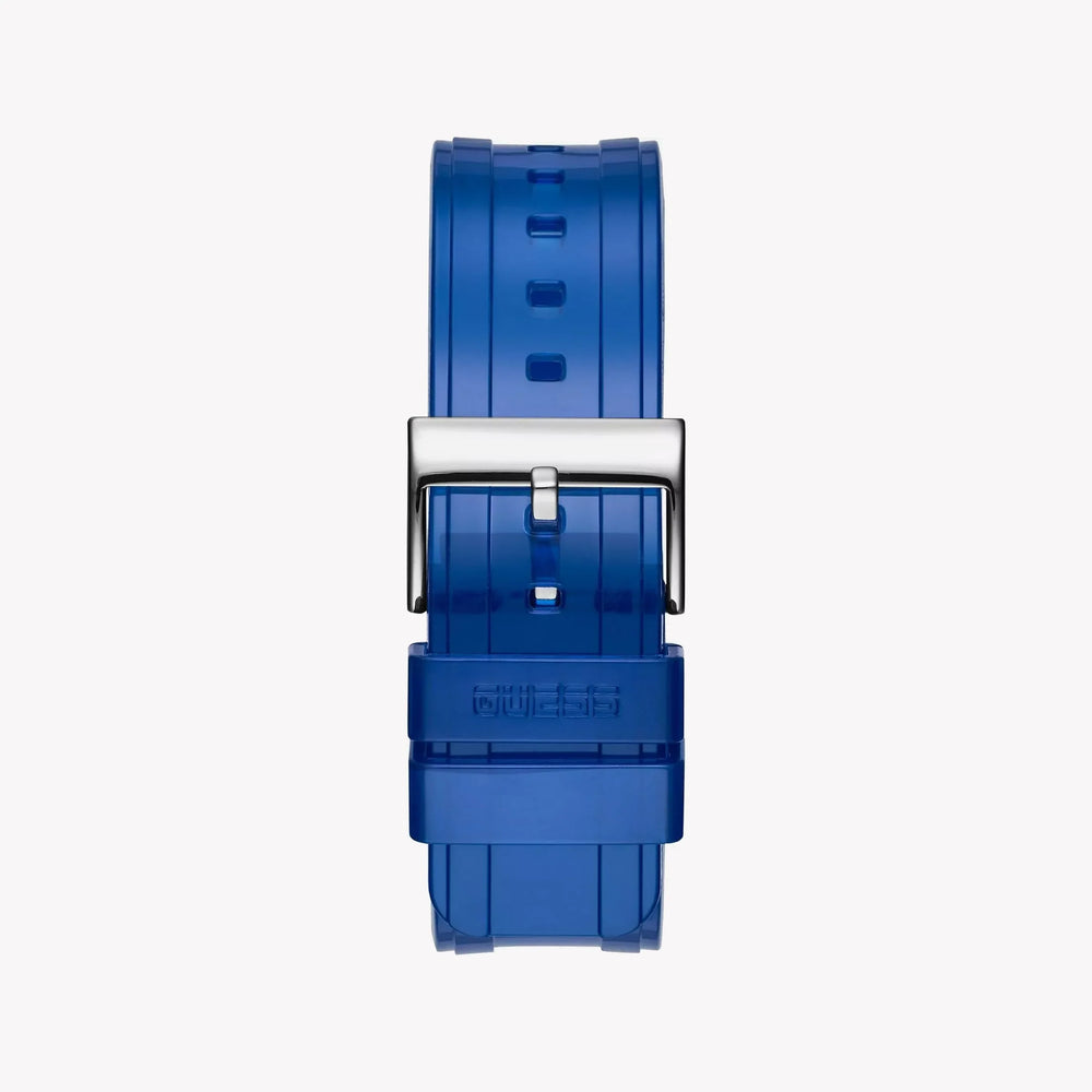 Guess Men's Blue Plastic Watch, Digital Display | Gw0270g3 by i-watch