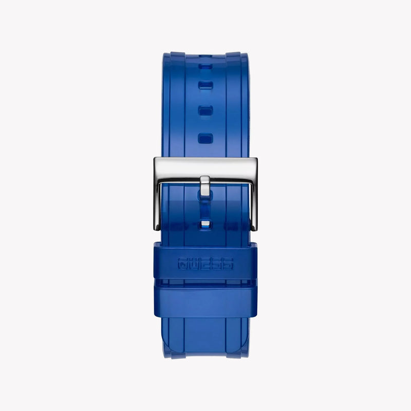 Guess Men's Blue Plastic Watch, Digital Display | Gw0270g3 by i-watch
