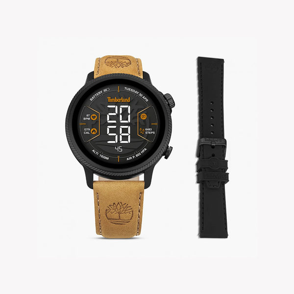 Timberland Men's Black Stainless Steel Watch, Leather Band | Tdigb0064503-Set by i-watch