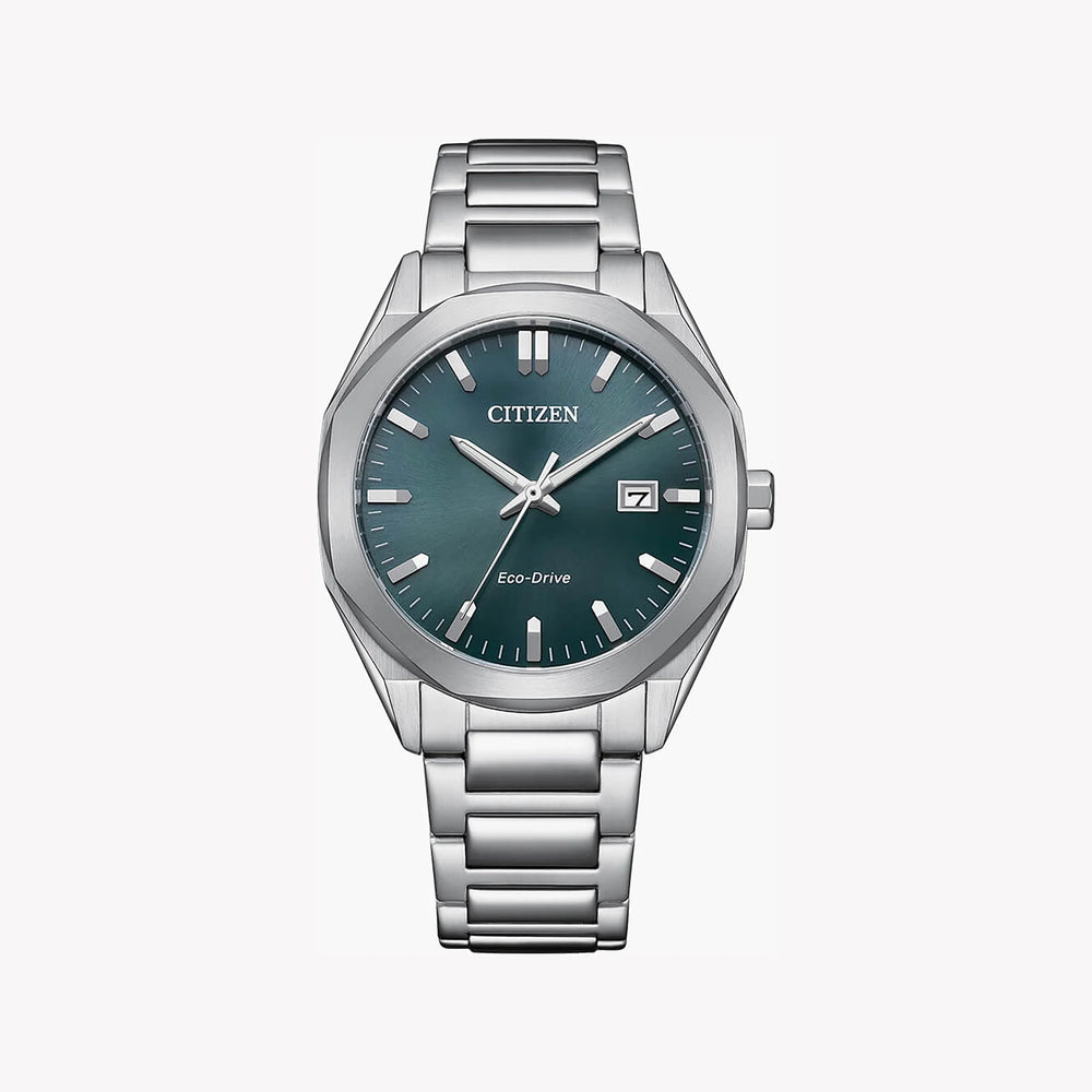 Citizen Bm7620-83x - Elegant Green Dial Stainless Steel Timepiece - Modern Luxury & Functionality by i-watch