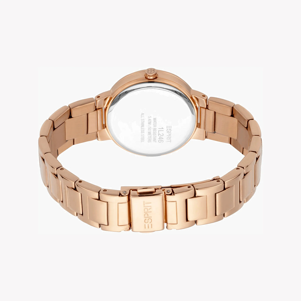 ESPRIT Women's Watch with Rose Gold Stainless Steel Case and Rose Gold Stainless Steel Band-i-Watch-4