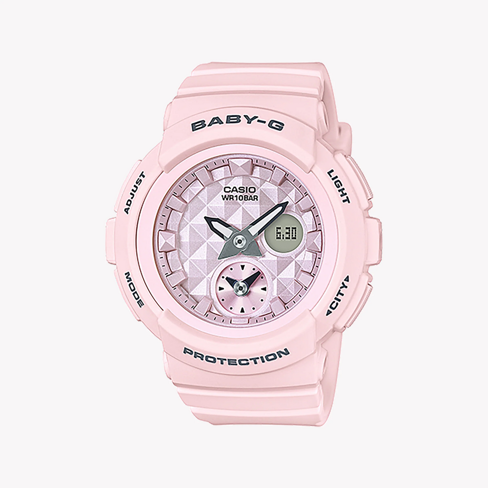 Baby-G Women's Pink Resin Watch, Digital Dial | Bga-190be-4adr by i-watch