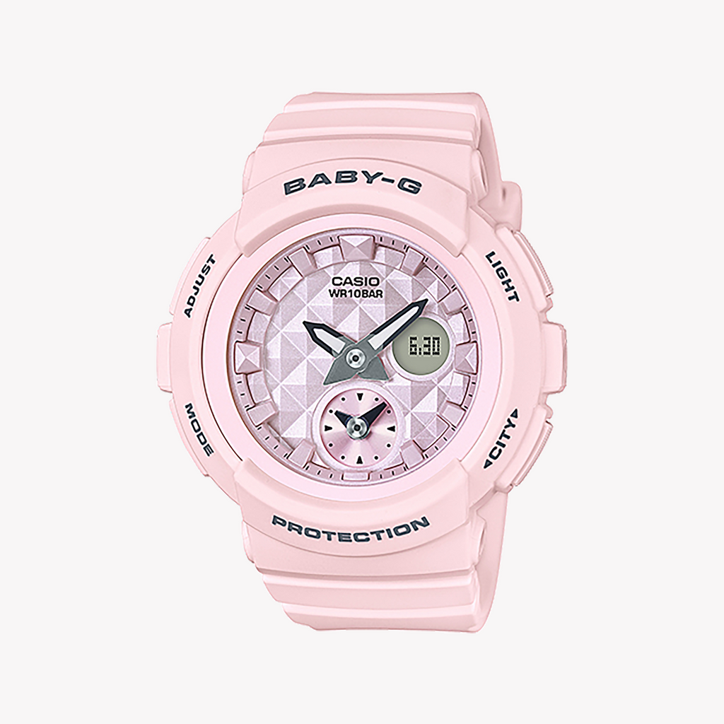 CASIO BABY-G BGA-190BE-4ADR PINK SPIRIT - VIBRANT RESILIENT Women's Watch with pink resin band and bold design