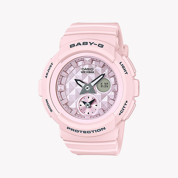 Baby-G Women's Pink Resin Watch, Digital Dial | Bga-190be-4adr by i-watch