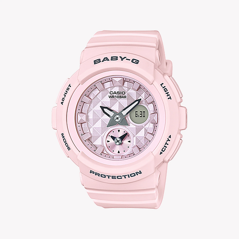 Baby-G Women's Pink Resin Watch, Digital Dial | Bga-190be-4adr by i-watch