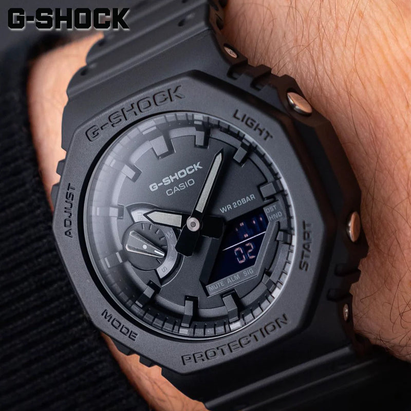 G-Shock Men's Black Resin Watch, Digital Dial | Ga-2100-1a1dr by i-watch
