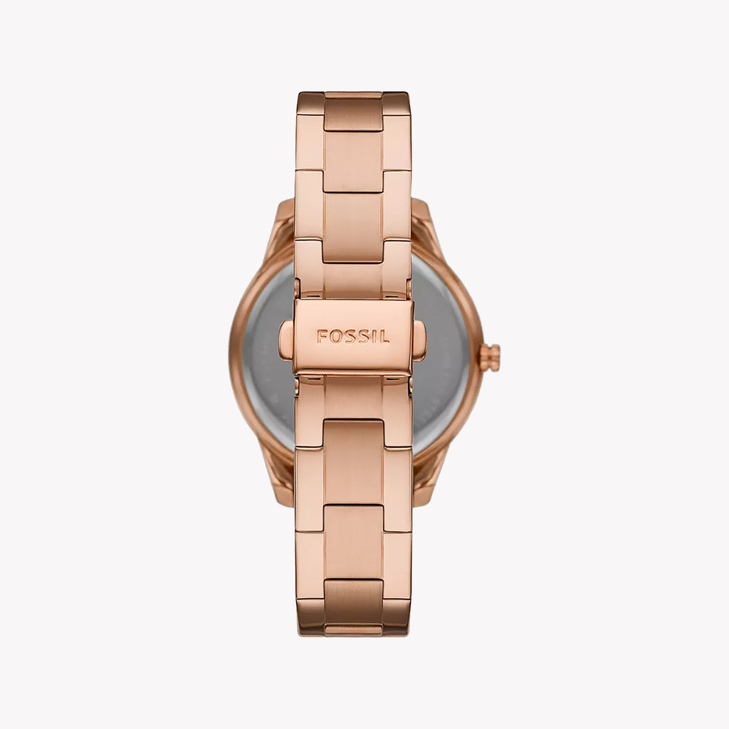 FOSSIL Women's Watch with Rose Gold Stainless Steel Case and Rose Gold Stainless Steel Band-i-Watch-3