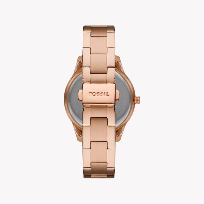 Fossil Women's Rose Gold Watch, Brown Dial | Es5109 by i-watch