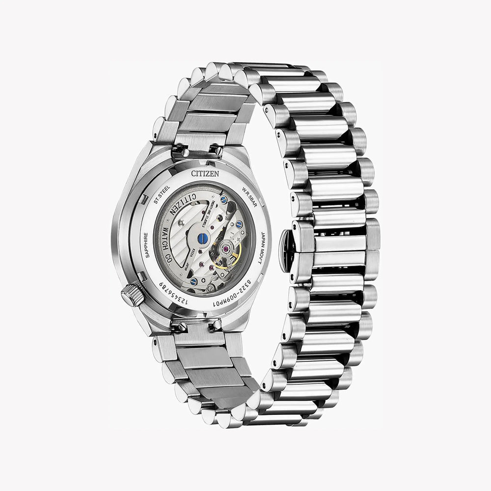 Citizen Nk5010-51l - Bold Precision Men's Automatic Watch With Blue Dial & Stainless Steel Band by i-watch