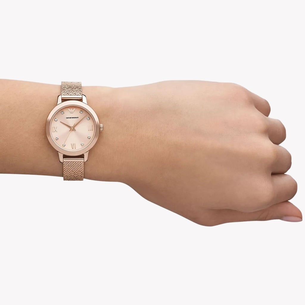 EMPORIO ARMANI AR11512 - CHIC ALLURE ROSE GOLD TIMEPIECE FOR WOMEN-i-Watch-4