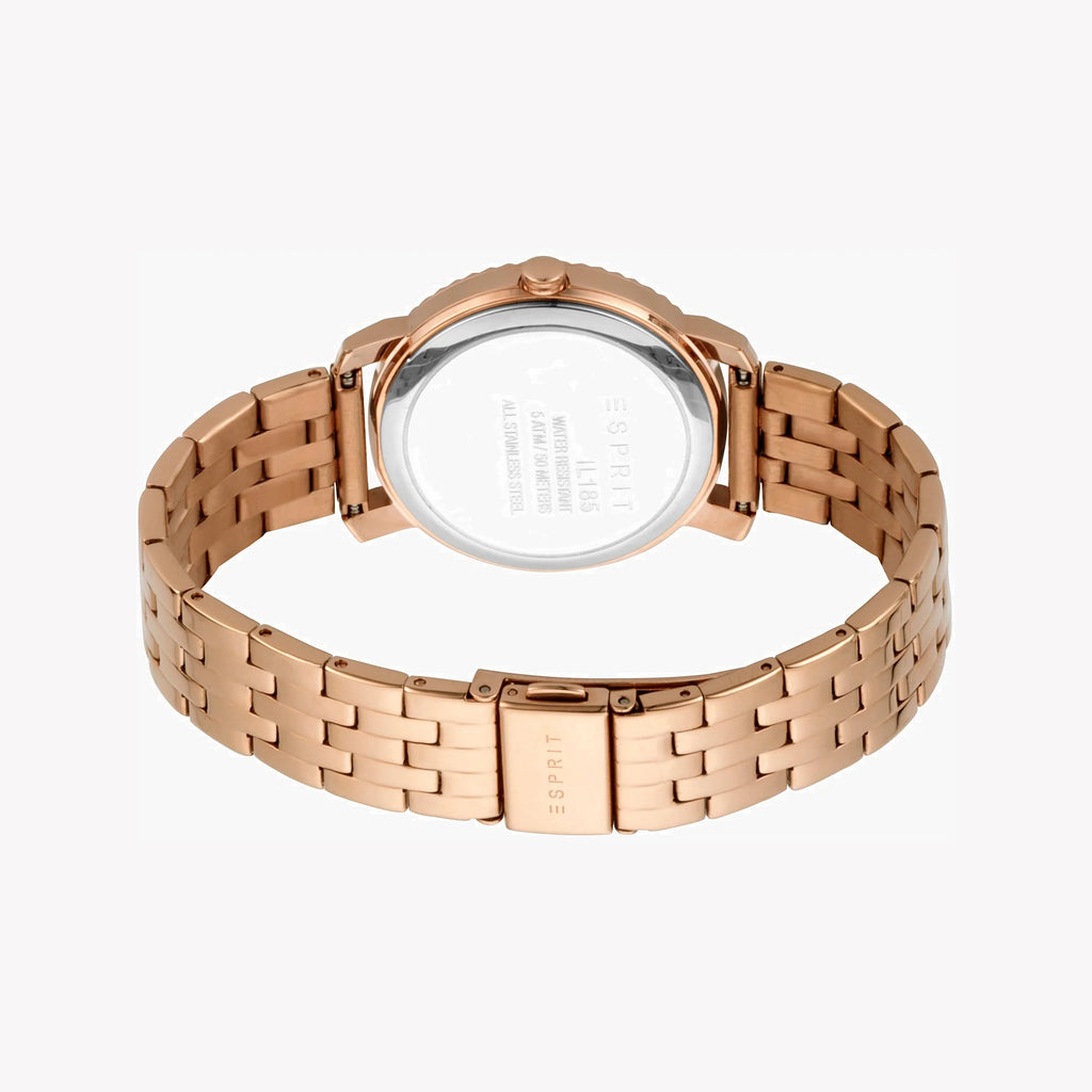 ESPRIT Women's Watch with Rose Gold Stainless Steel Case and Rose Gold Stainless Steel Band-i-Watch-3