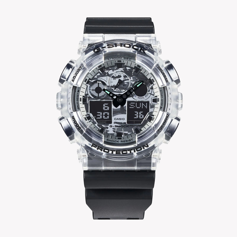 G-Shock Men's Black Resin Watch, Digital Dial | Ga-100skc-1adr by i-watch