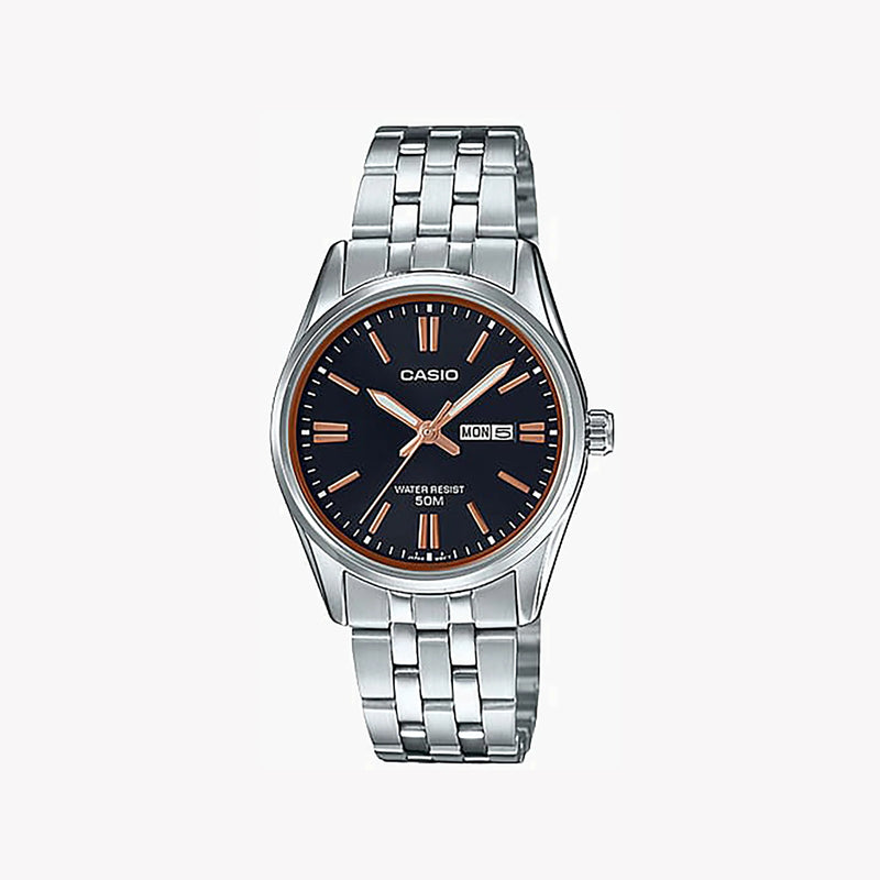 Casio Women's Silver Watch, Multicolor Dial | Ltp-1335d-1a2vdf by i-watch