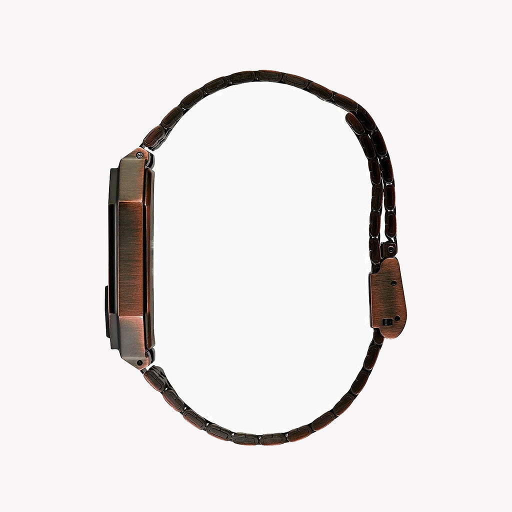 NIXON A158-894 RUGGED ELEGANCE - MEN'S BROWN STAINLESS STEEL DIGITAL WATCH-i-Watch-2