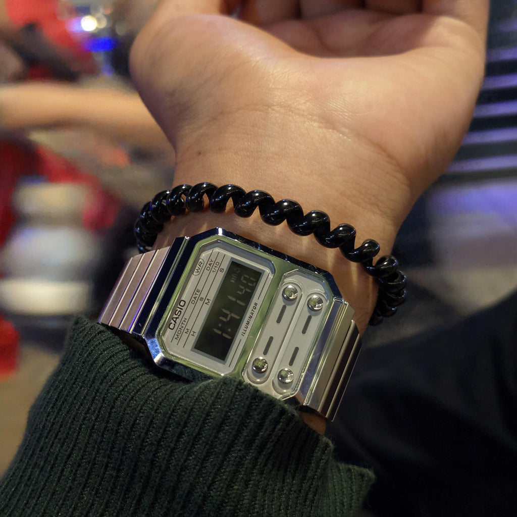 CASIO A-100WE-7BDF ELEGANCE REDEFINED - SPLASH PROOF MEN'S WATCH WITH MULTIFUNCTIONALITY-i-Watch-3