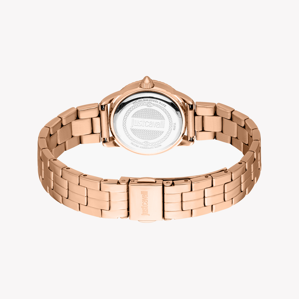 JUST CAVALLI JC1L328M0065 ROSE GOLD GLAM - STYLISH WOMEN'S WATCH WITH BLUE DIAL-i-Watch-6