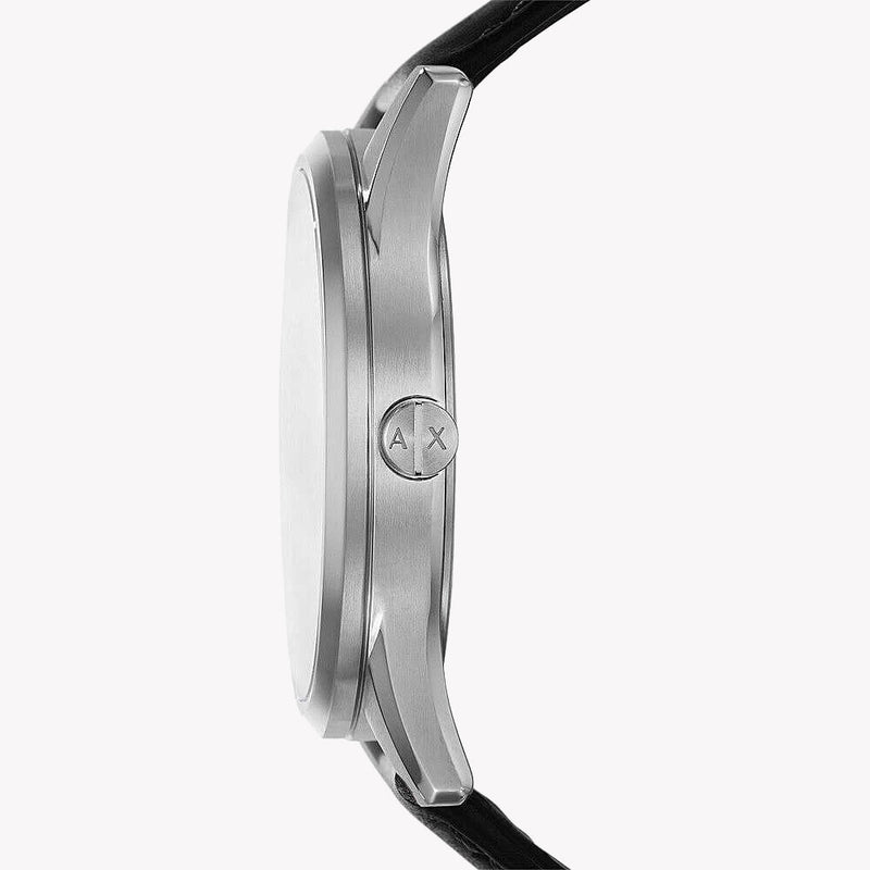 Armani Exchange Men's Silver Watch, Black Dial | Ax1872 by i-watch