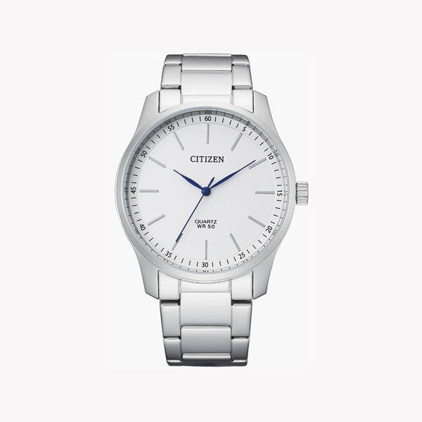 Citizen Men's Silver Stainless Steel Watch, White Dial | Bh5000-59a by i-watch