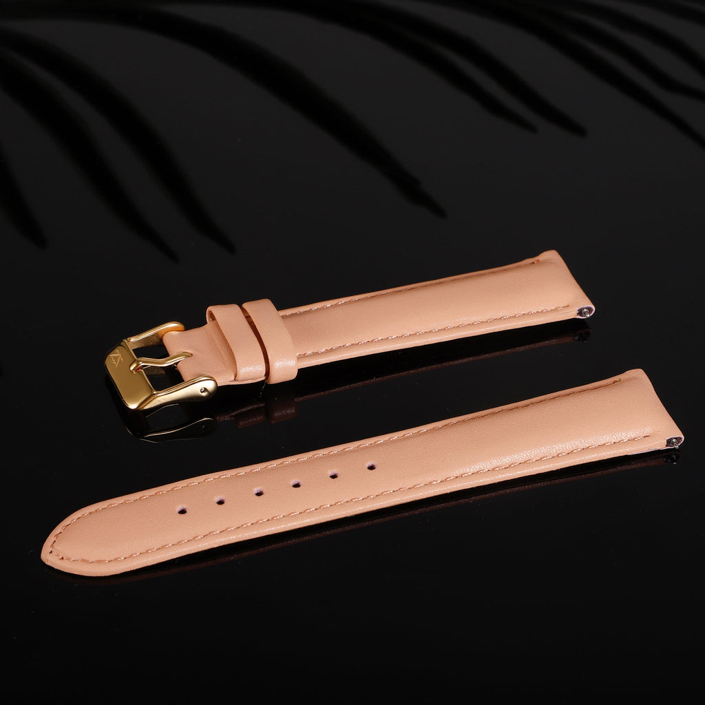 Zink Women's Leather Watch Band - Beige | Zlb007spg