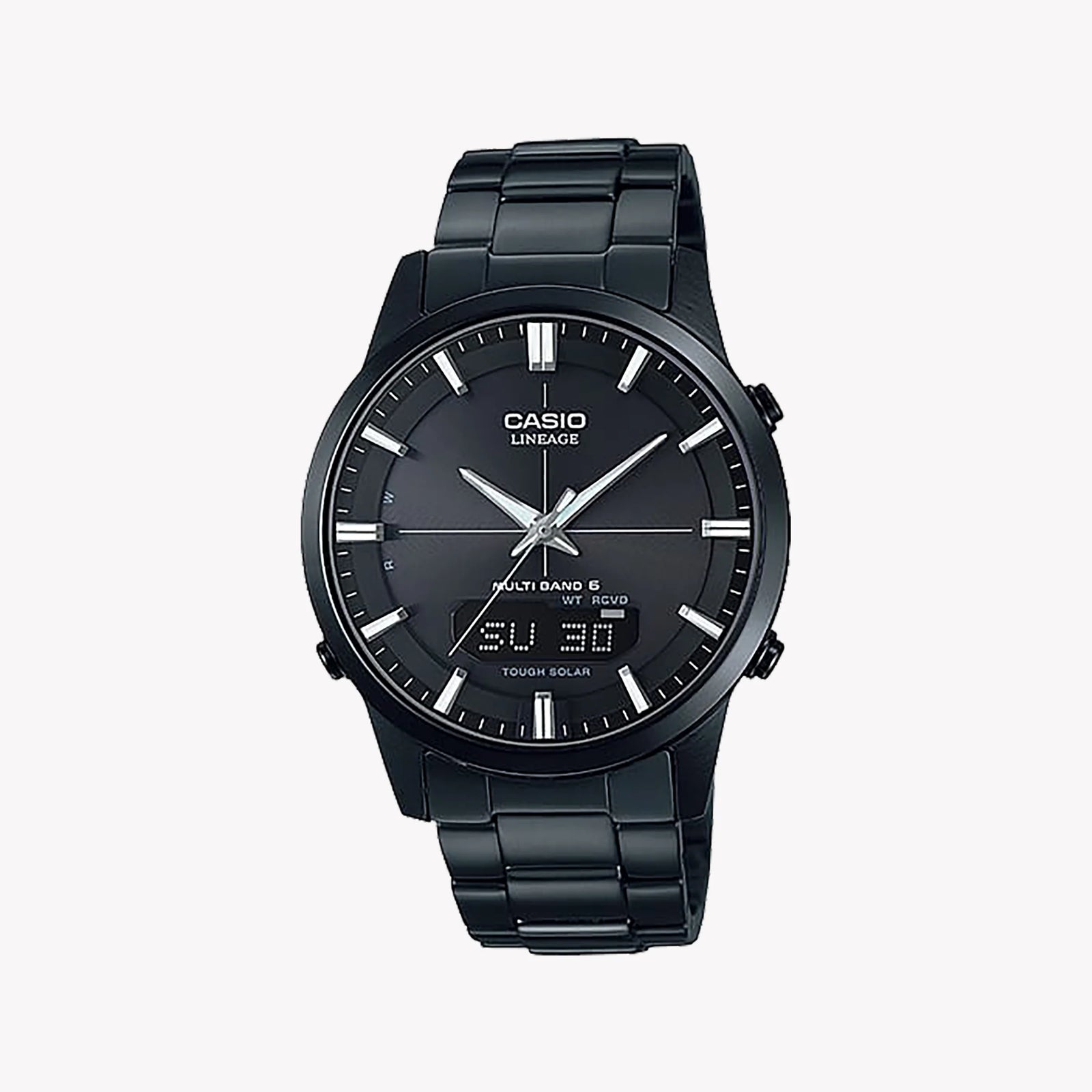 Lcw Men's Black Stainless Steel Watch, Solar-Powered | Lcw-M170db-1aer by i-watch