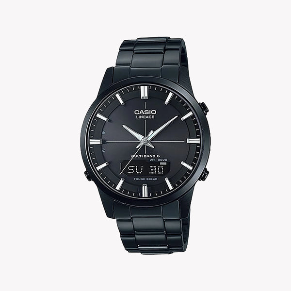 Lcw Men's Black Stainless Steel Watch, Solar-Powered | Lcw-M170db-1aer by i-watch