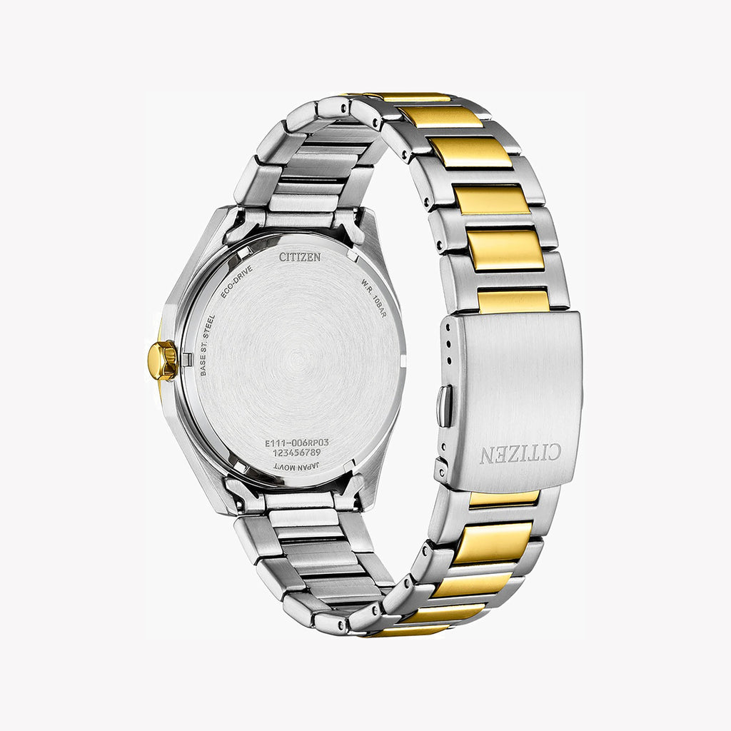 CITIZEN BM7604-80E ELEGANCE - STYLISH MEN'S ECO-DRIVE WATCH IN SILVER WITH BLACK DIAL-i-Watch-2