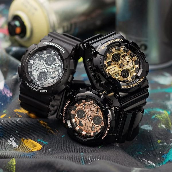G-Shock Men's Black Resin Watch, Digital Dial | Ga-140gb-1a2dr by i-watch